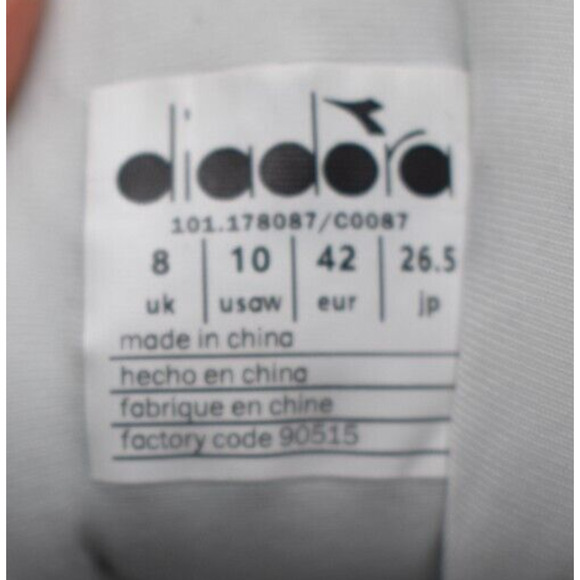 DIADORA Blushield Torneo Blue & White Lace Up Sneakers Shoes | Womens 10 - Picture 8 of 8